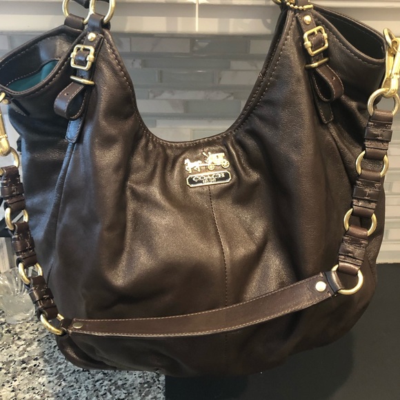 Coach Handbags - Coach Large Leather Satchel